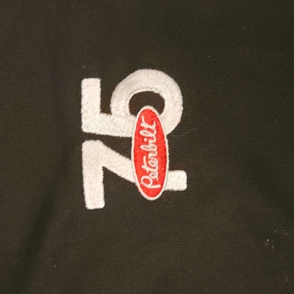 💥PETERBILT black red embroidered Logo Polo sz XL New without tag. Polyester - Picture 2 of 4